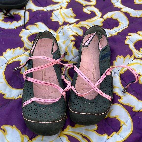 J41 blue slip on shoes with Velcro detail - Picture 1 of 2